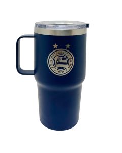 CANECA TÉRMICA 700ML AZUL COM TAMPA - Bahia