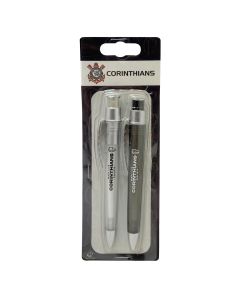 CONJ 2 CANETAS NO BLISTER - Corinthians