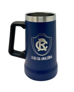 CANECA TÉRMICA 700ML AZUL COM ALÇA - Clube do Remo