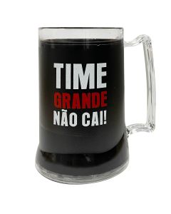 CANECA GEL PRETO 400ML TIME GRANDE NÃO CAI - Flamengo