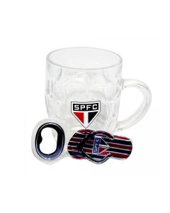 CANECA DE VIDRO 280ML COM ABRIDOR - São Paulo