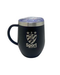 CANECA TÉRMICA INOX 350ML PRETA - Sport Club do Recife