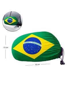 2 Capas Para Retrovisor Bandeira do Brasil  - Brasil