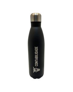 GARRAFA INOX 750ML PRETA - CONTABILIDADE