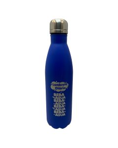 GARRAFA INOX AZUL 750ML - BEBA ÁGUA