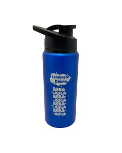SQUEEZE AZUL COM BICO 600ML - BEBA ÁGUA