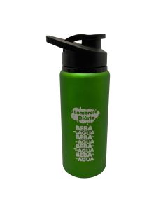 SQUEEZE VERDE COM BICO 600ML - BEBA ÁGUA