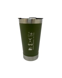 COPO TÉRMICO VERDE 500ml COM ABRIDOR - COLECIONE MOMENTOS