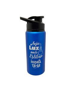 SQUEEZE AZUL COM BICO 600ML - SEJA LUZ