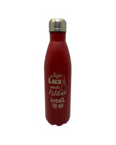 GARRAFA INOX VERMELHO 750ML - SEJA LUZ