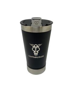 COPO TÉRMICO 500ML COM ABRIDOR PRETO - CONTABILIDADE