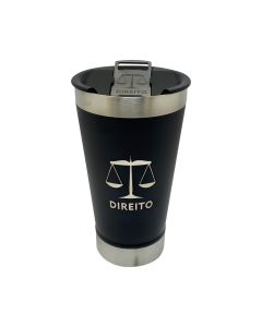 COPO TÉRMICO 500ML COM ABRIDOR PRETO - DIREITO