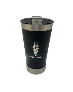 COPO TÉRMICO 500ML COM ABRIDOR PRETO - ODONTOLOGIA