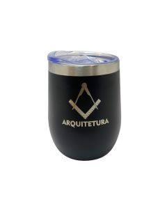 COPO INOX 320ML COM TAMPA - ARQUITETURA