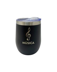 COPO INOX 320ML COM TAMPA - MÚSICA