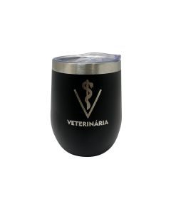 COPO INOX 320ML COM TAMPA - VETERINÁRIO