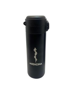 GARRAFA TÉRMICA 400ML PRETA - Medicina